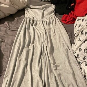 Gray Wide-Leg jumpsuit